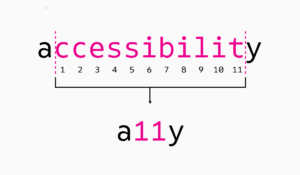 a11y = accessibility